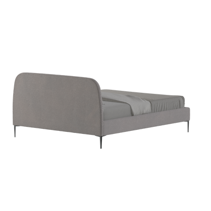Anna Upholstered Bed with Vertical Headboard Detailing