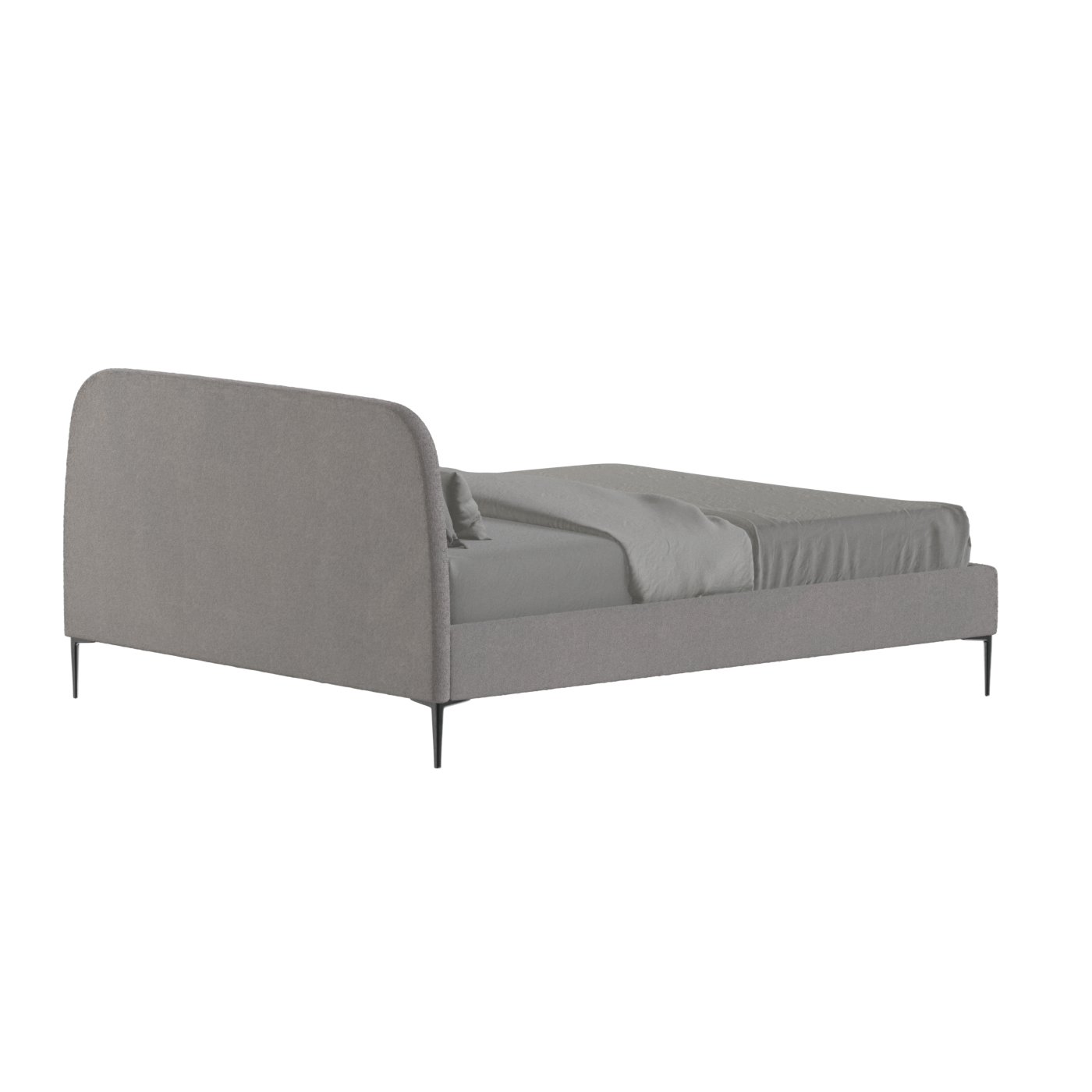 Anna Upholstered Bed with Vertical Headboard Detailing