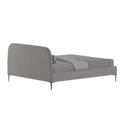 Anna Upholstered Bed with Vertical Headboard Detailing