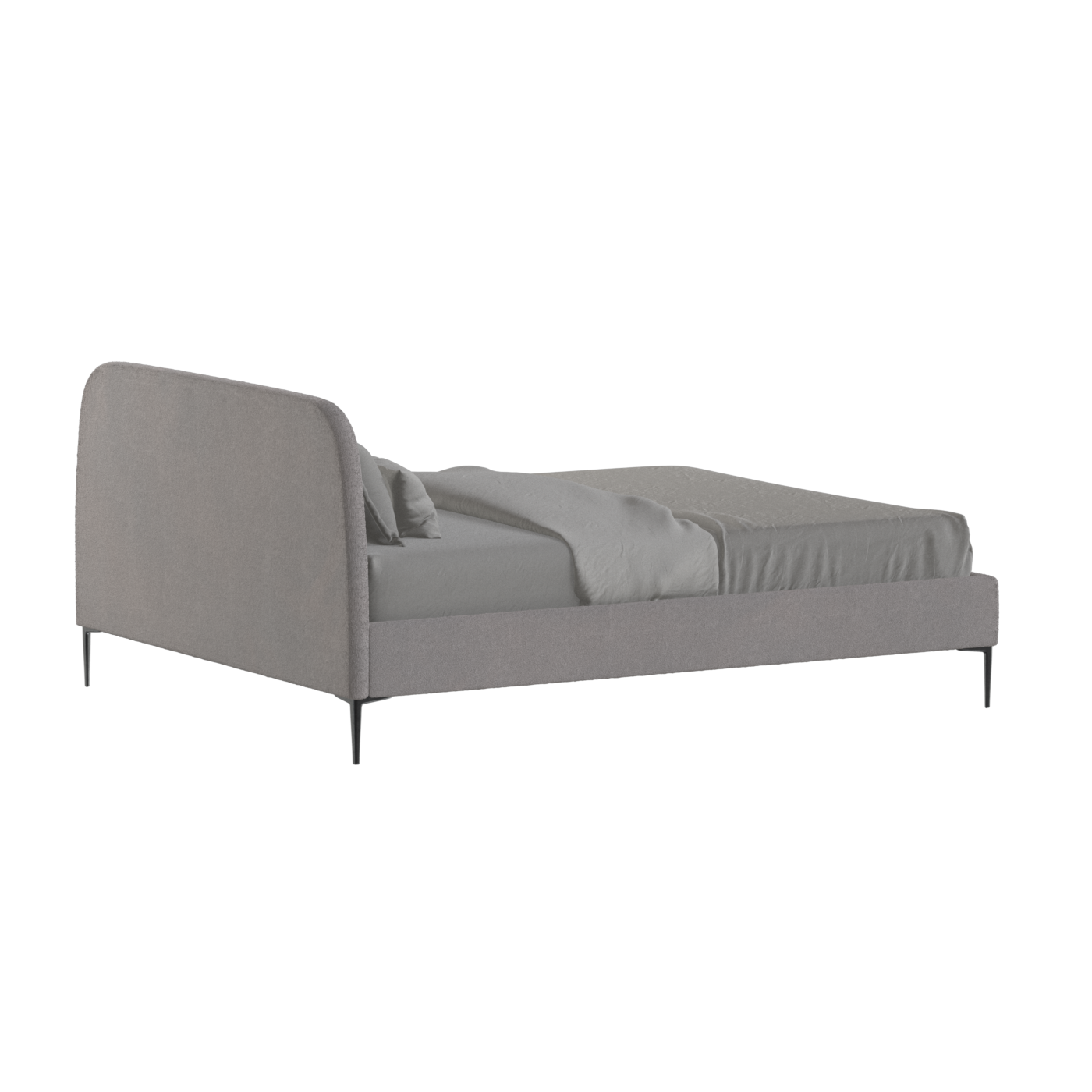 Anna Upholstered Bed with Vertical Headboard Detailing