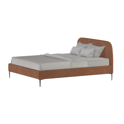 Anna Upholstered Bed with Vertical Headboard Detailing