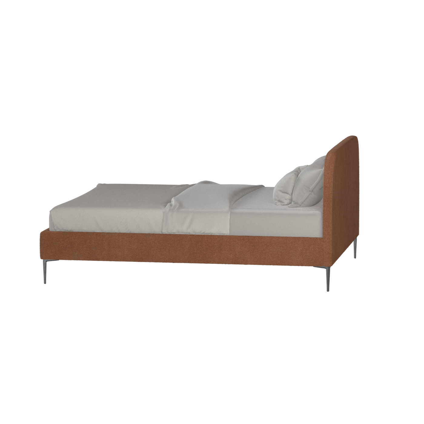 Anna Upholstered Bed with Vertical Headboard Detailing