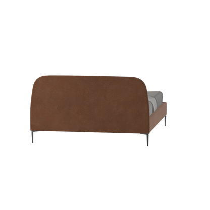 Anna Upholstered Bed with Vertical Headboard Detailing