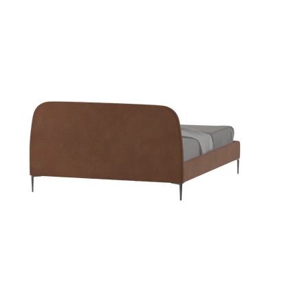 Anna Upholstered Bed with Vertical Headboard Detailing