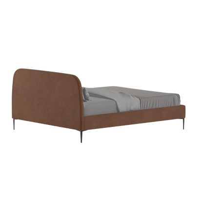 Anna Upholstered Bed with Vertical Headboard Detailing