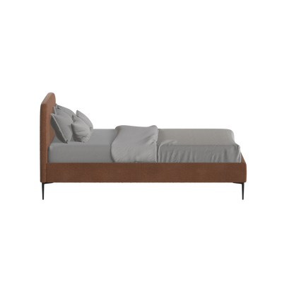 Anna Upholstered Bed with Vertical Headboard Detailing