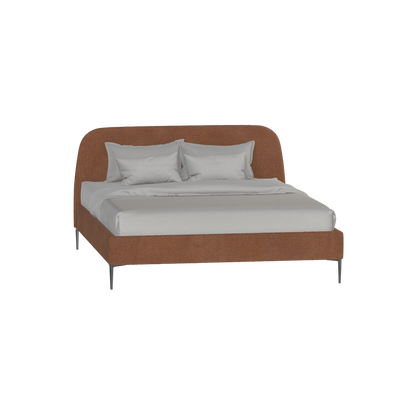 Anna Upholstered Bed with Vertical Headboard Detailing