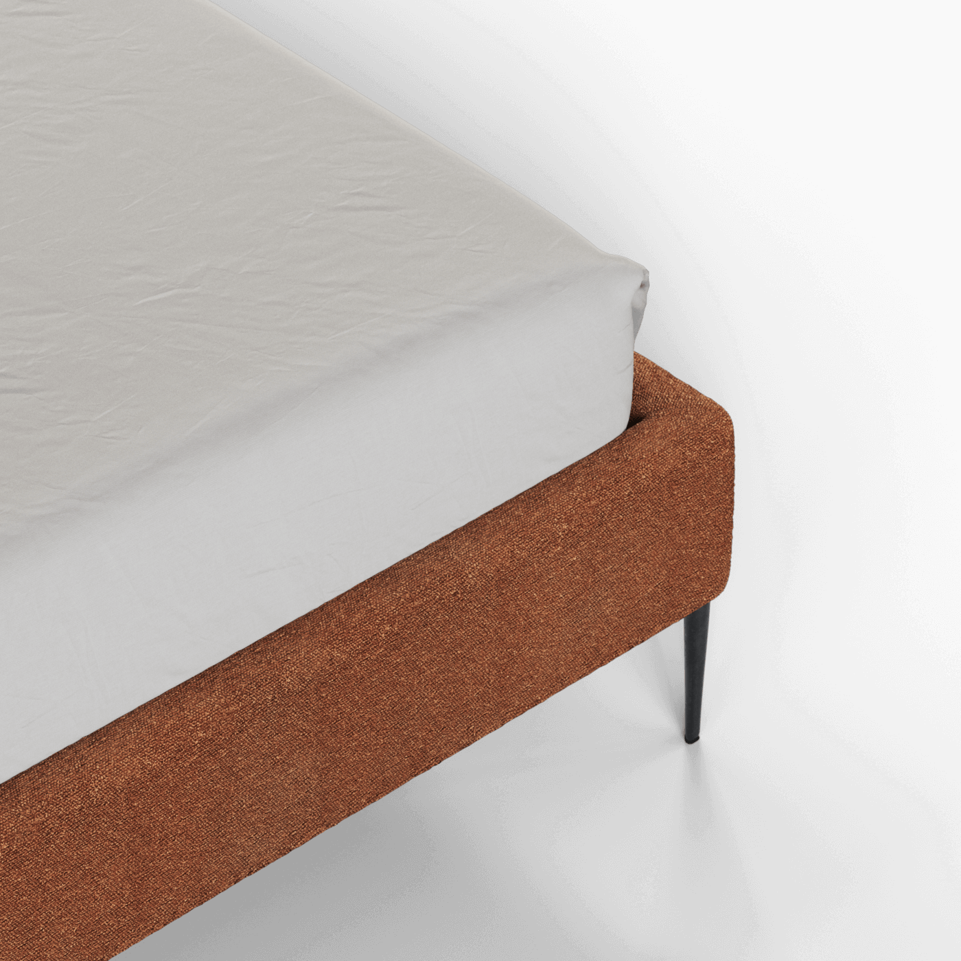 Anna Upholstered Bed with Vertical Headboard Detailing