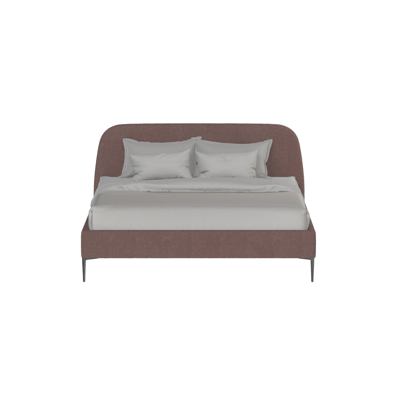 Anna Upholstered Bed with Vertical Headboard Detailing