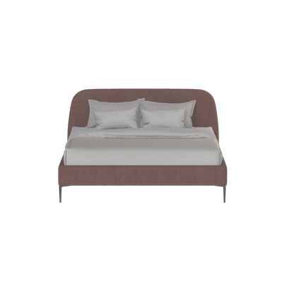 Anna Upholstered Bed with Vertical Headboard Detailing