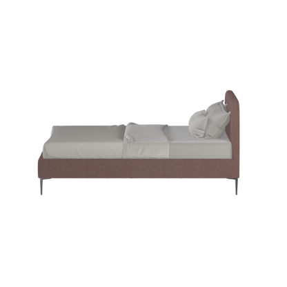 Anna Upholstered Bed with Vertical Headboard Detailing