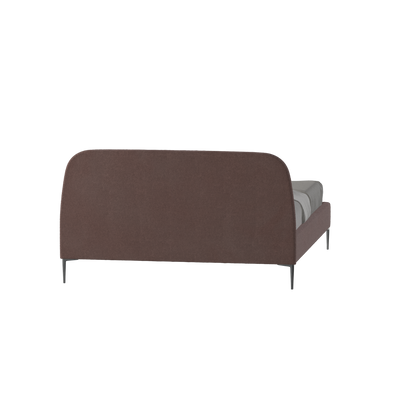Anna Upholstered Bed with Vertical Headboard Detailing