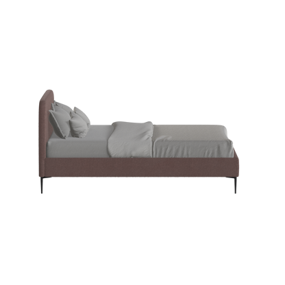 Anna Upholstered Bed with Vertical Headboard Detailing