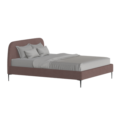 Anna Upholstered Bed with Vertical Headboard Detailing
