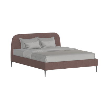 Anna Upholstered Bed with Vertical Headboard Detailing