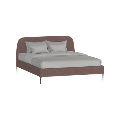 Anna Upholstered Bed with Vertical Headboard Detailing