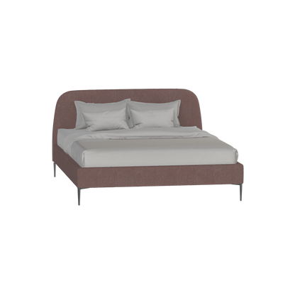 Anna Upholstered Bed with Vertical Headboard Detailing