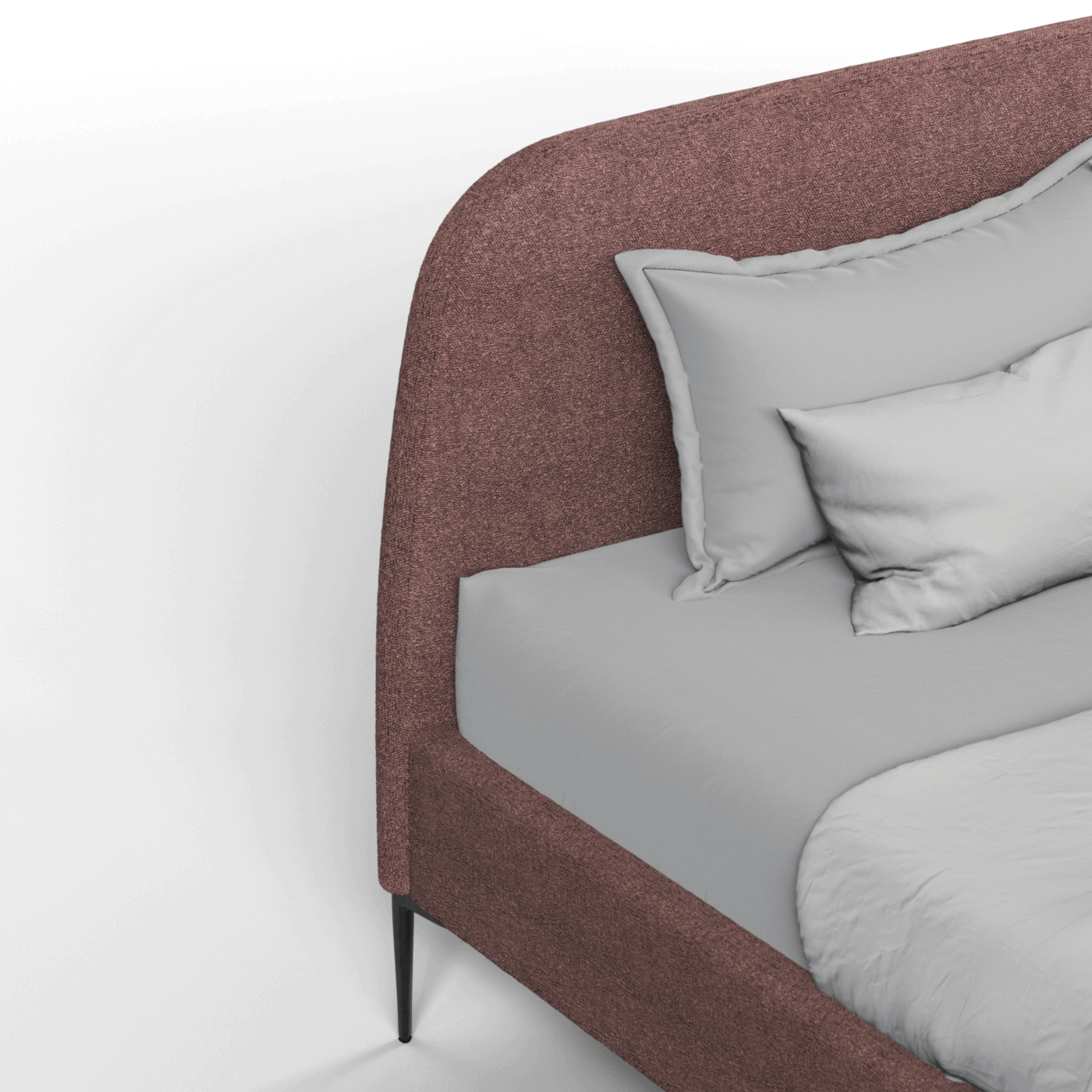 Anna Upholstered Bed with Vertical Headboard Detailing