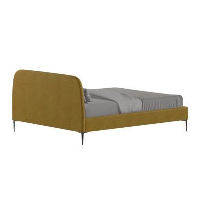Anna Upholstered Bed with Vertical Headboard Detailing