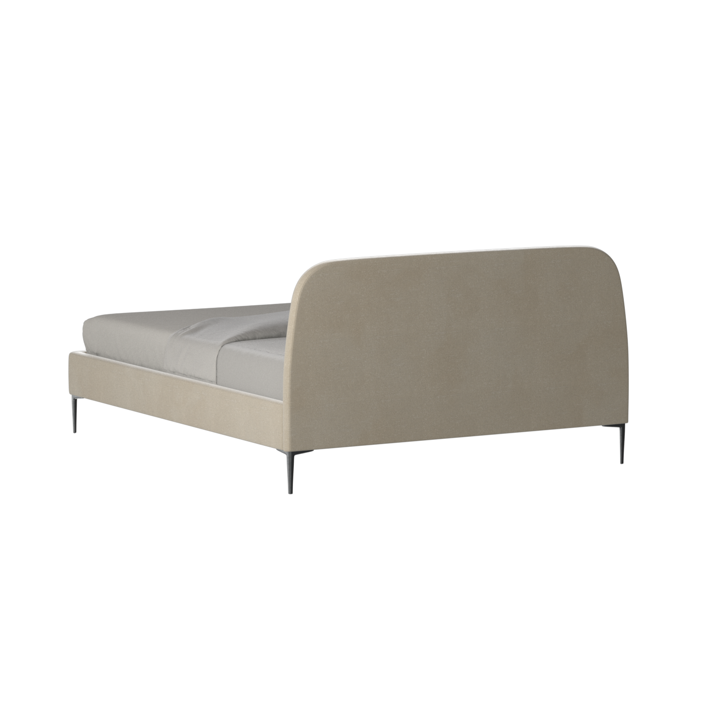 Anna Upholstered Bed with Vertical Headboard Detailing