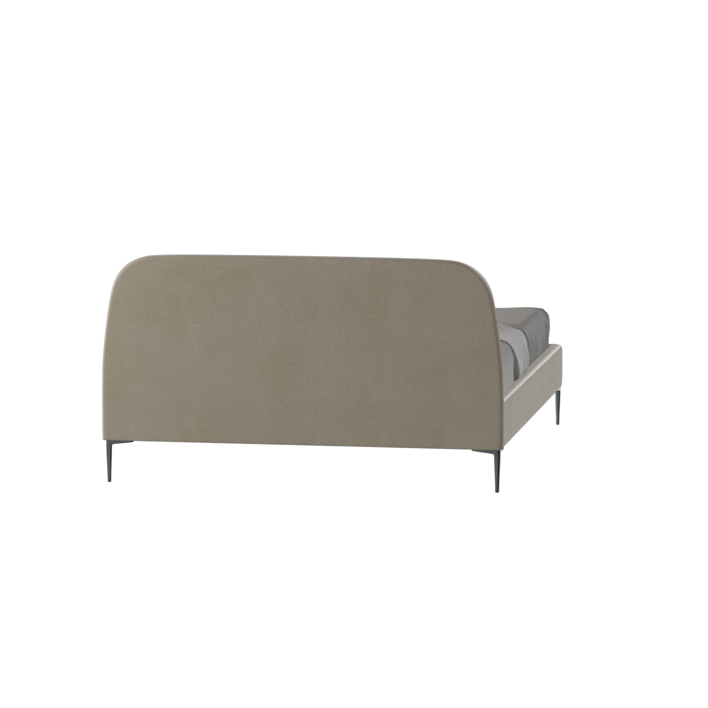 Anna Upholstered Bed with Vertical Headboard Detailing
