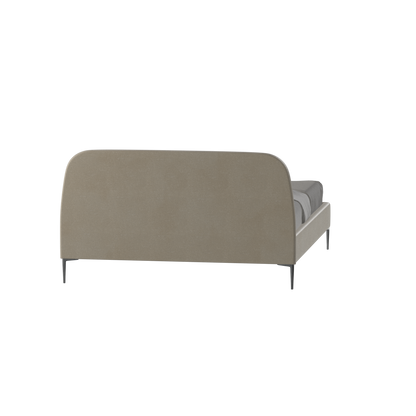 Anna Upholstered Bed with Vertical Headboard Detailing