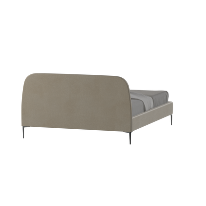 Anna Upholstered Bed with Vertical Headboard Detailing