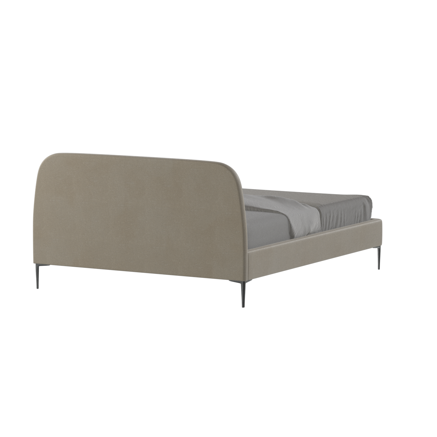 Anna Upholstered Bed with Vertical Headboard Detailing
