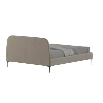 Anna Upholstered Bed with Vertical Headboard Detailing
