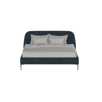 Anna Upholstered Bed with Vertical Headboard Detailing