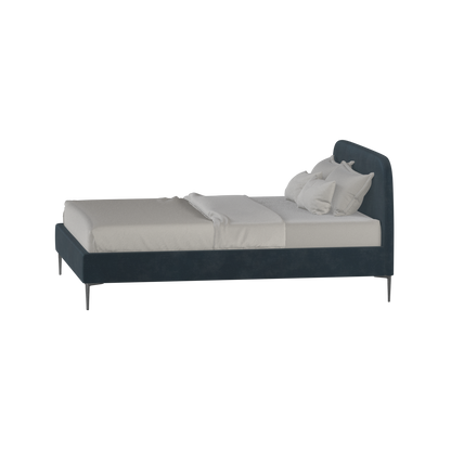 Anna Upholstered Bed with Vertical Headboard Detailing
