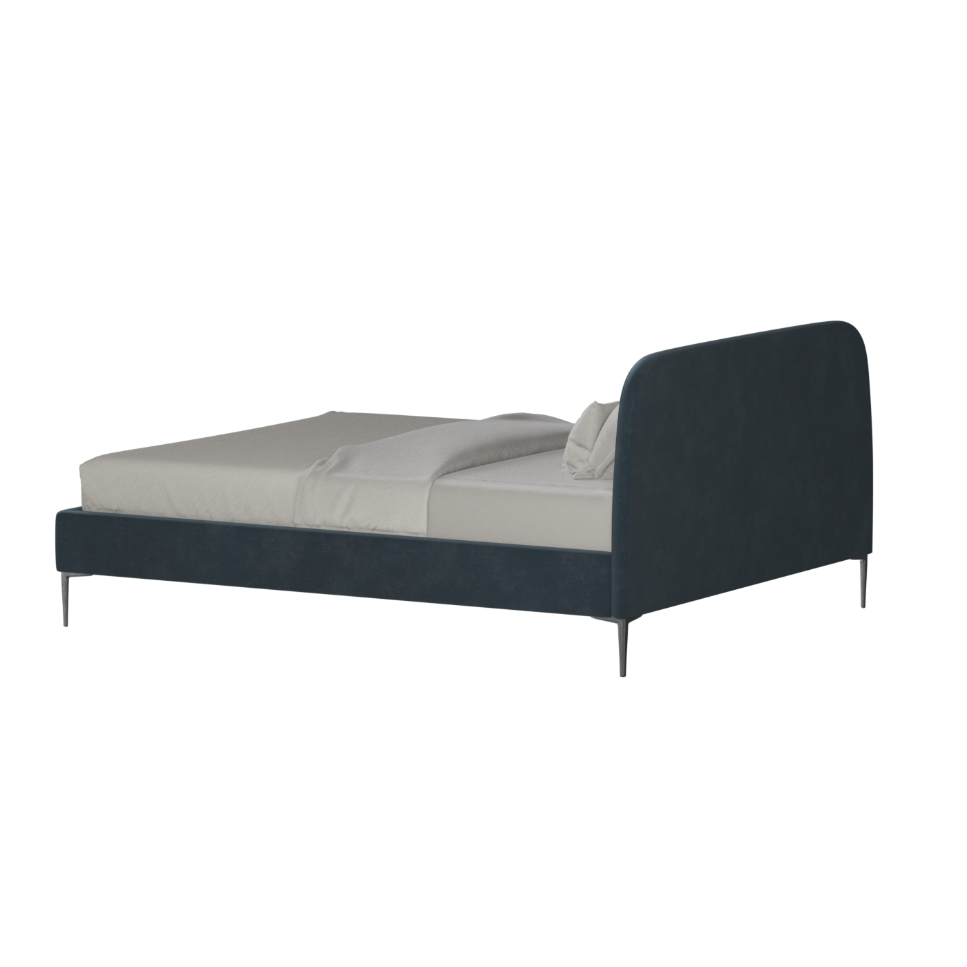 Anna Upholstered Bed with Vertical Headboard Detailing