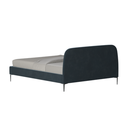 Anna Upholstered Bed with Vertical Headboard Detailing