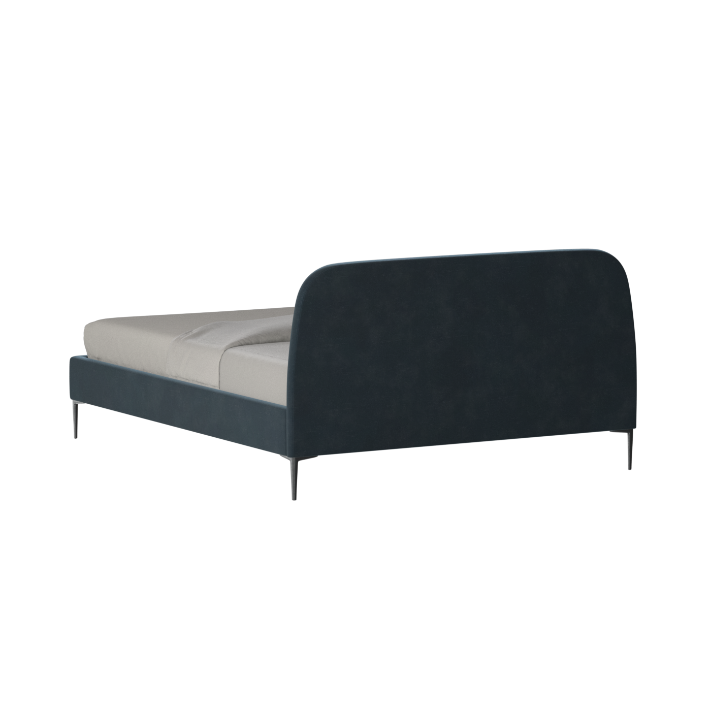Anna Upholstered Bed with Vertical Headboard Detailing