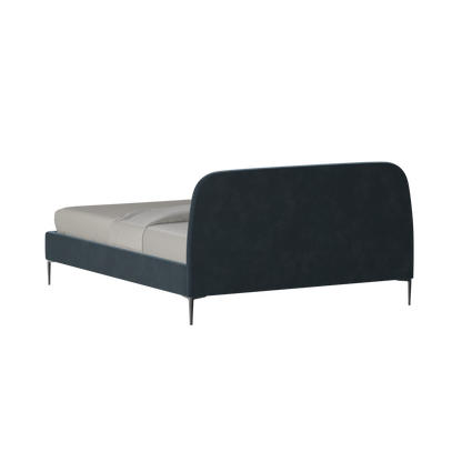 Anna Upholstered Bed with Vertical Headboard Detailing