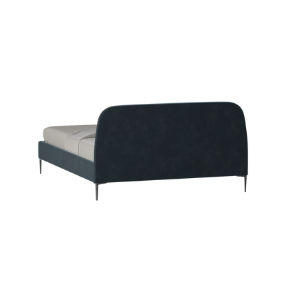 Anna Upholstered Bed with Vertical Headboard Detailing