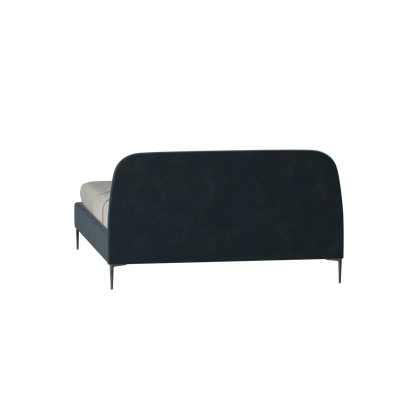 Anna Upholstered Bed with Vertical Headboard Detailing