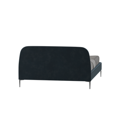 Anna Upholstered Bed with Vertical Headboard Detailing