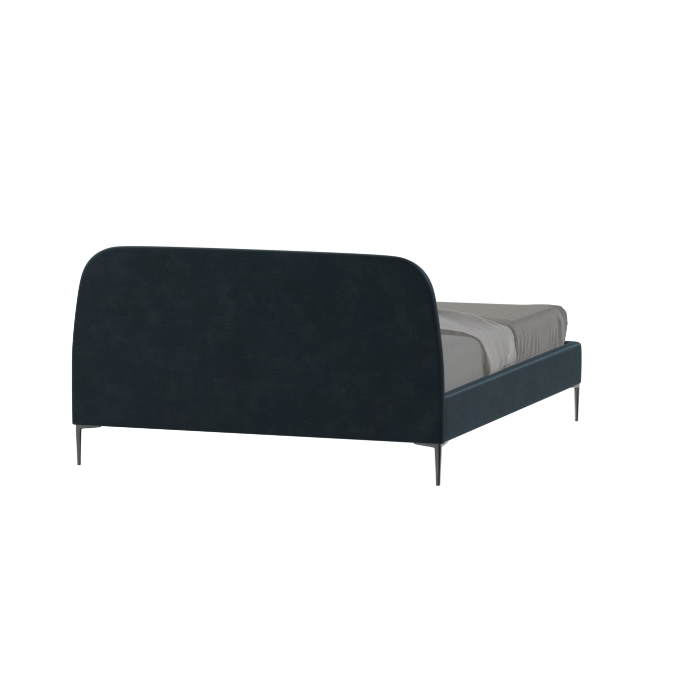 Anna Upholstered Bed with Vertical Headboard Detailing