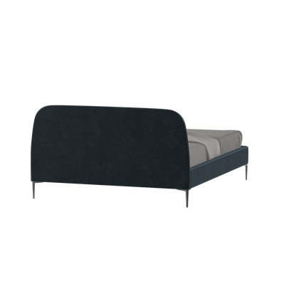 Anna Upholstered Bed with Vertical Headboard Detailing