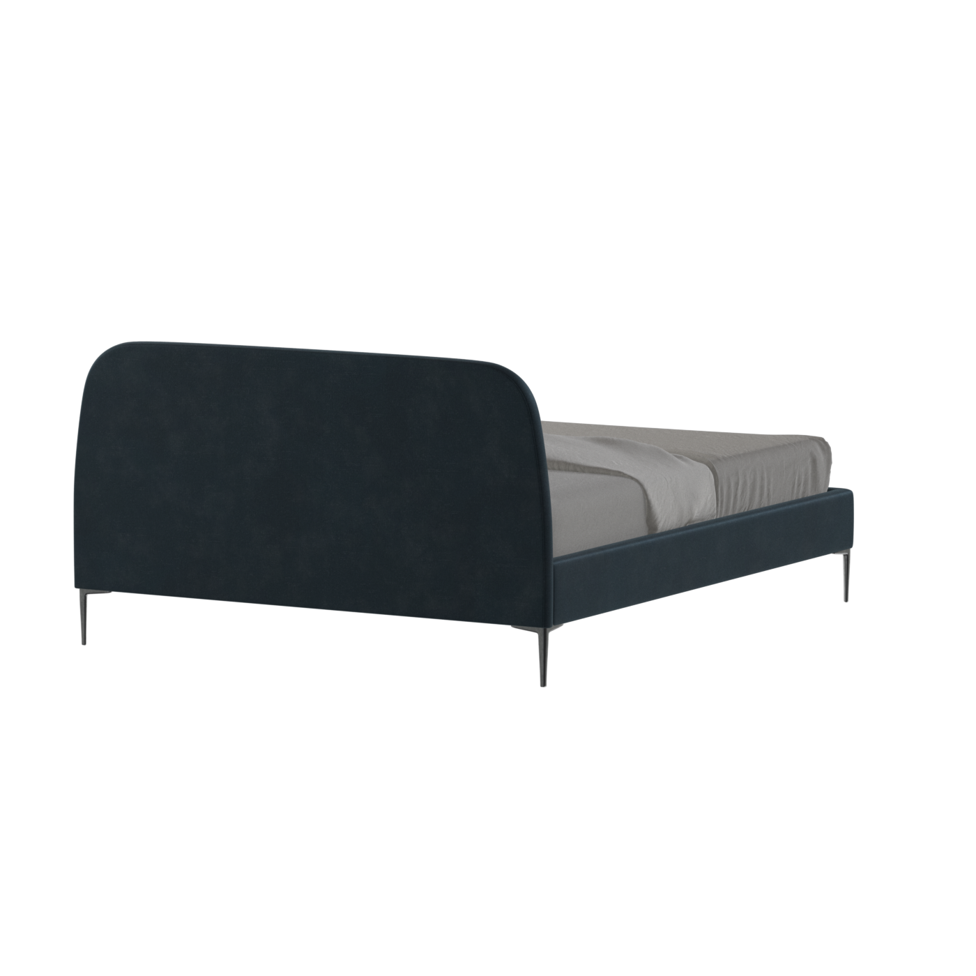 Anna Upholstered Bed with Vertical Headboard Detailing