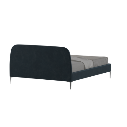 Anna Upholstered Bed with Vertical Headboard Detailing