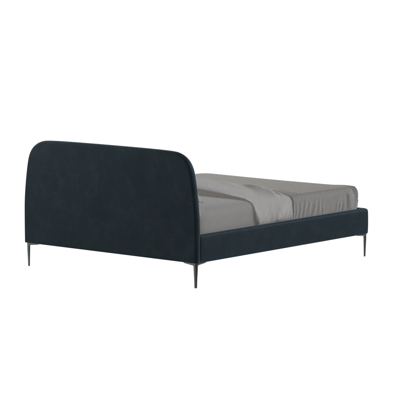 Anna Upholstered Bed with Vertical Headboard Detailing