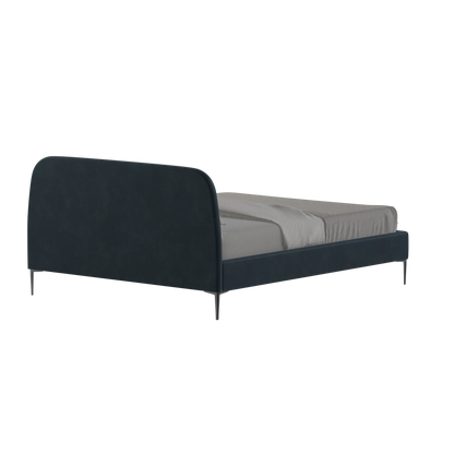 Anna Upholstered Bed with Vertical Headboard Detailing