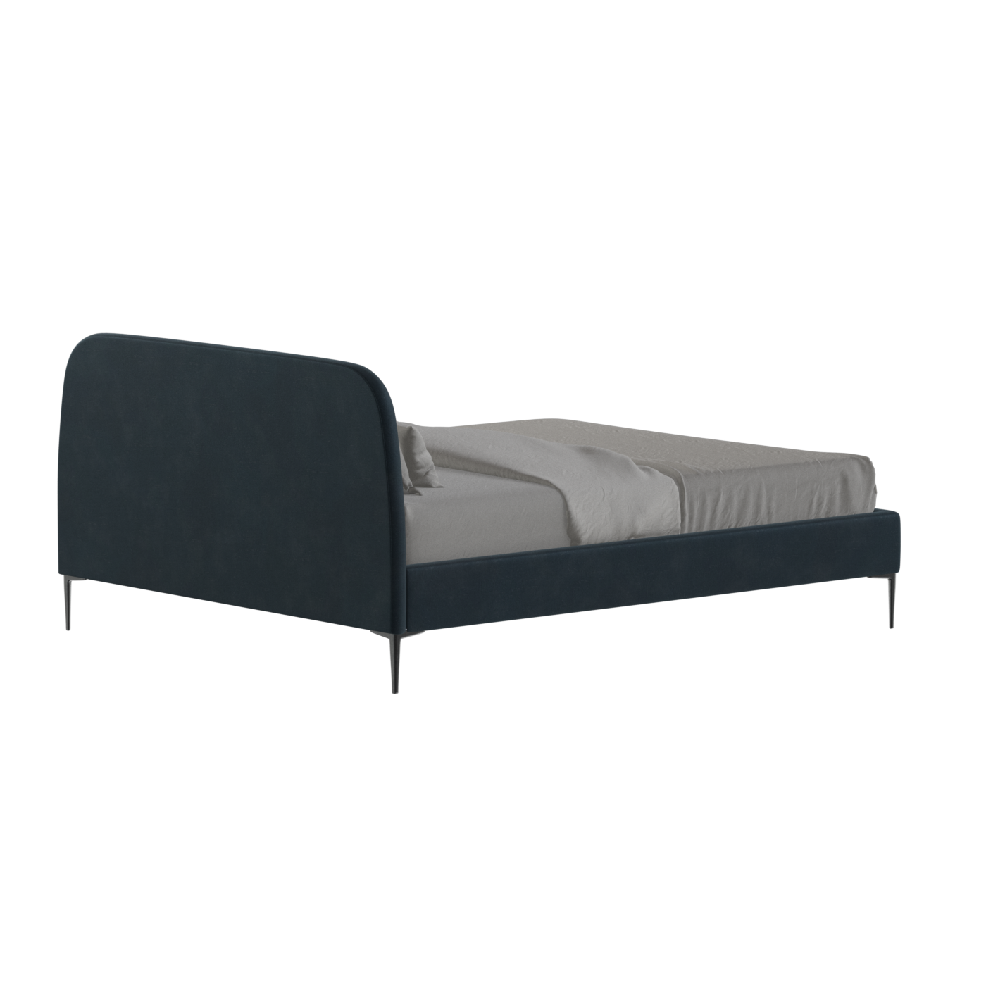 Anna Upholstered Bed with Vertical Headboard Detailing