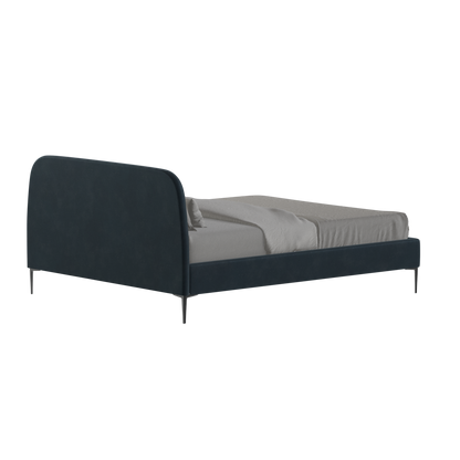 Anna Upholstered Bed with Vertical Headboard Detailing