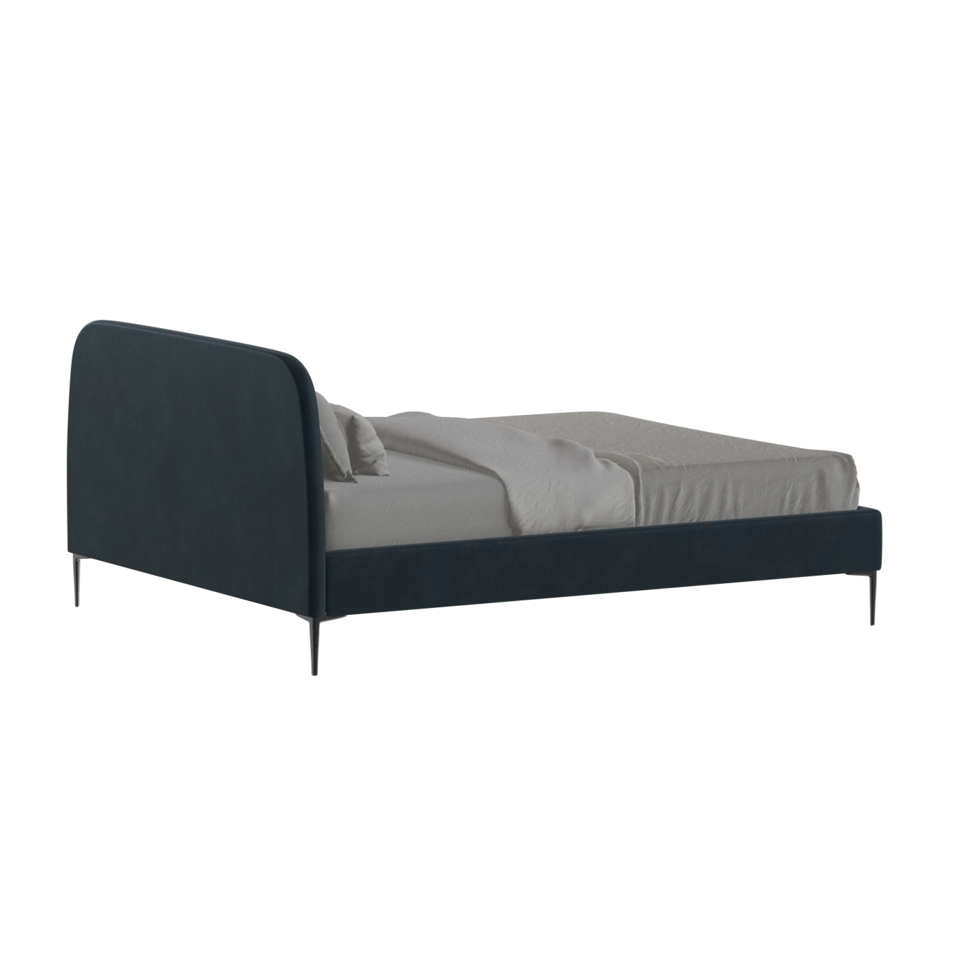 Anna Upholstered Bed with Vertical Headboard Detailing