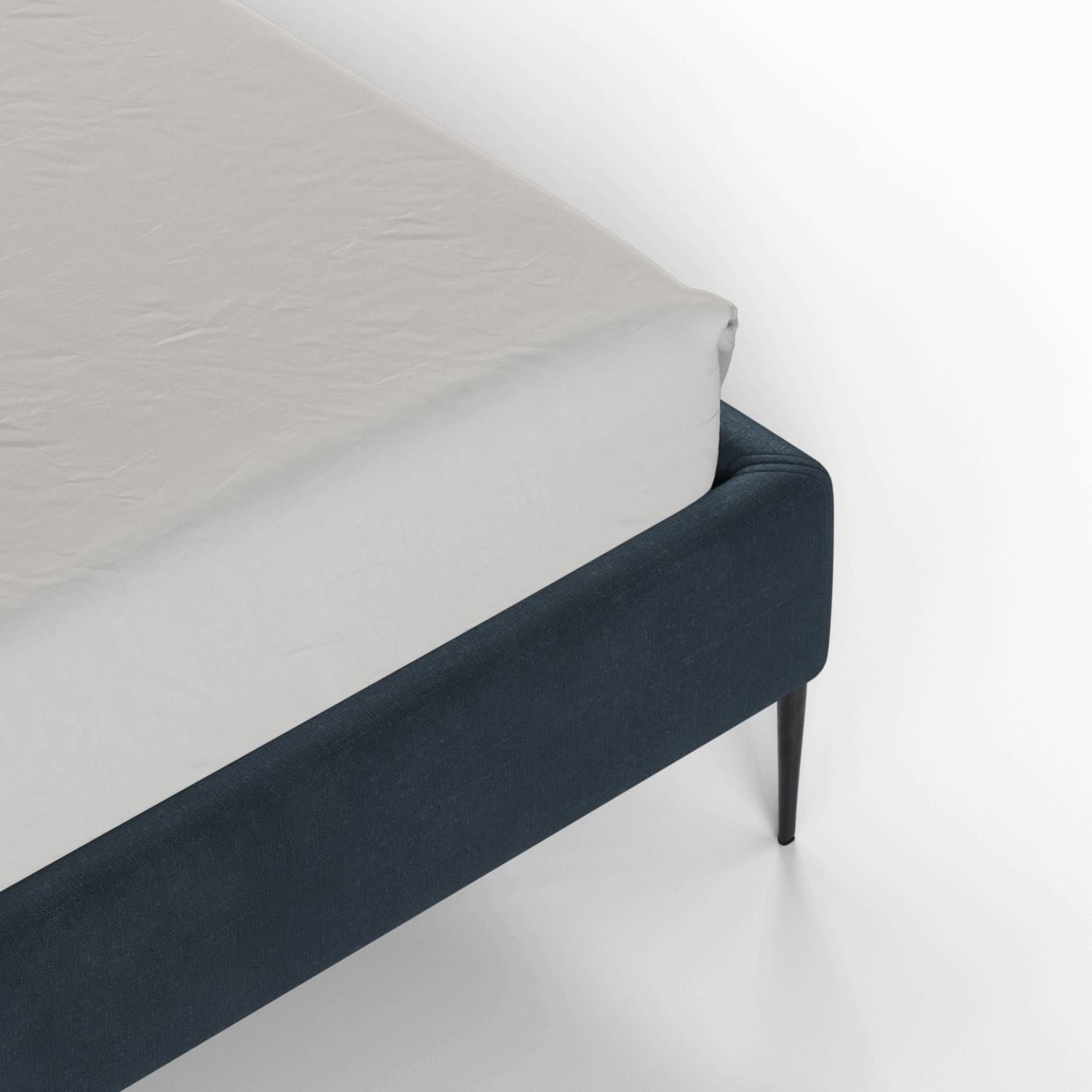 Anna Upholstered Bed with Vertical Headboard Detailing