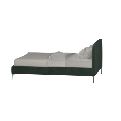 Anna Upholstered Bed with Vertical Headboard Detailing
