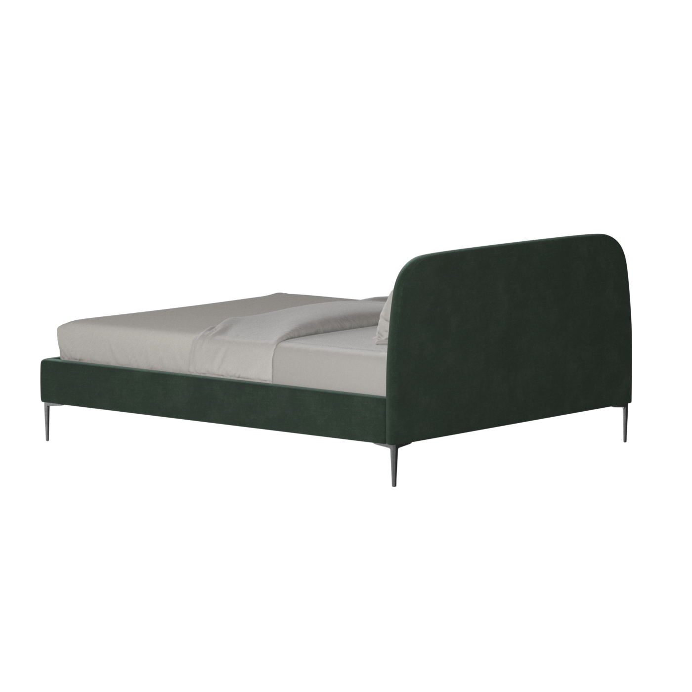 Anna Upholstered Bed with Vertical Headboard Detailing